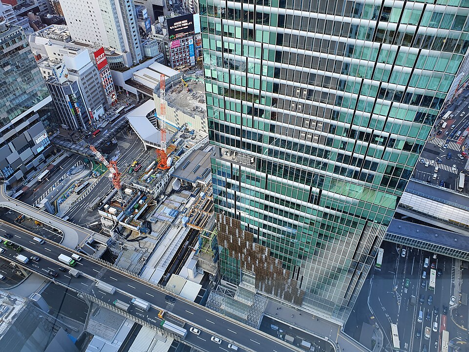 Shibuya Scramble Square và công trường xung quanh · 17/2/2022.